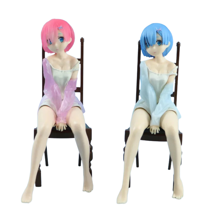 Rem/Ram Sitting Figure 15cm – Re:Zero Collectible